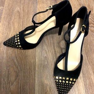 BCBG black heels (gold accents)